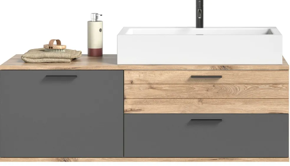 Meuble sous vasque avec vasque AGARO