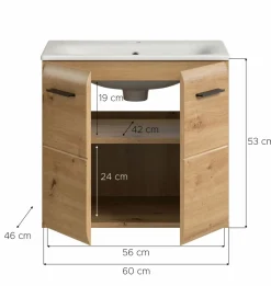 Meuble sous vasque avec vasque BONGA