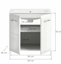 Meuble sous vasque avec vasque BONGA