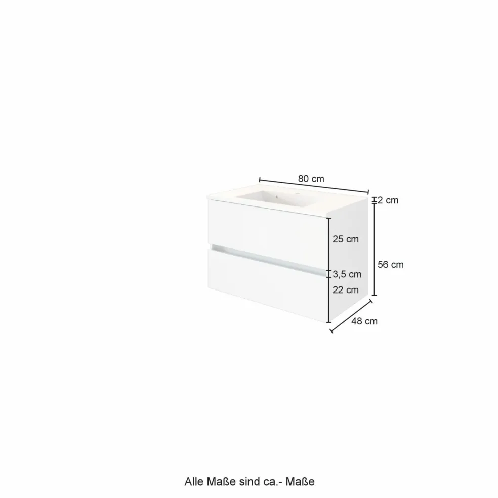 Meuble sous vasque avec vasque LUCCA