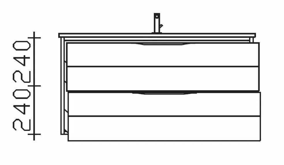 Meuble sous vasque SOLITAIRE 6025