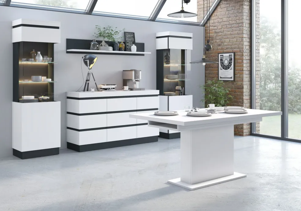 Meuble vitrine droit CAMPANIA