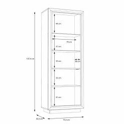 Meuble vitrine droit SAVONA