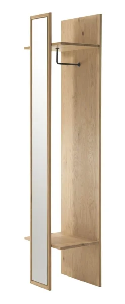 Panneau mural portemanteau avec miroir LISSABON