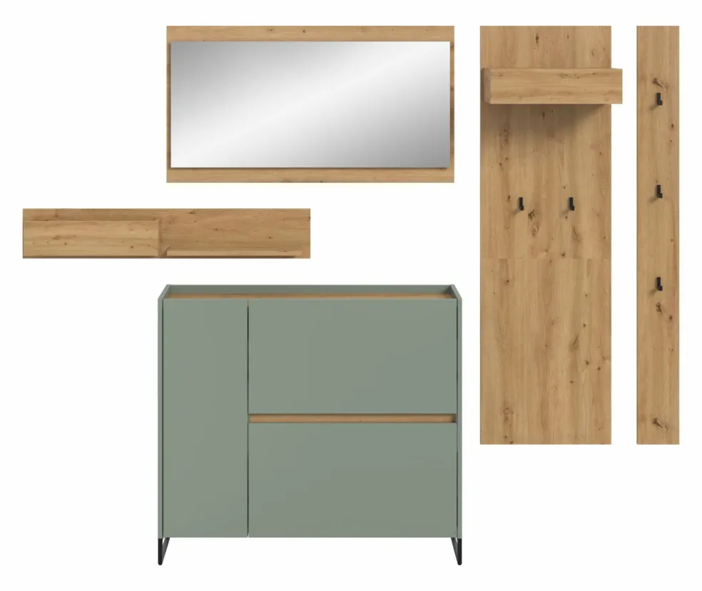 Panneau portemanteau 5 éléments DRIVE