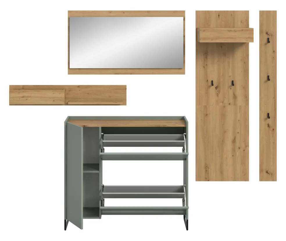 Panneau portemanteau 5 éléments DRIVE