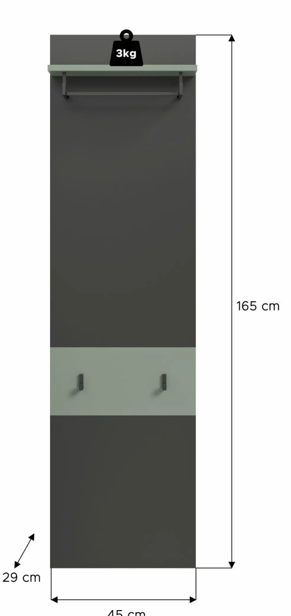 Panneau portemanteau GOBA