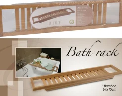 Pont de baignoire en bambou