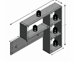 Portemanteau mural KANDA