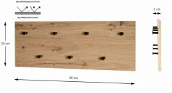 Portemanteau mural PARMA 3