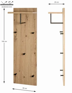 Portemanteau mural PARMA 9