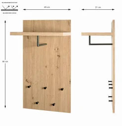Portemanteau mural PARMA 11