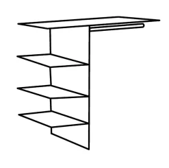 Répartition intérieure pour armoire 755