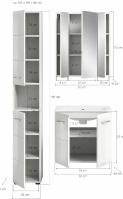 Salle de bains 3 éléments BONGA