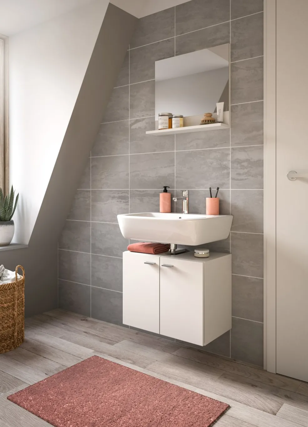 Salle de bains combinée 2 éléments SEBETA