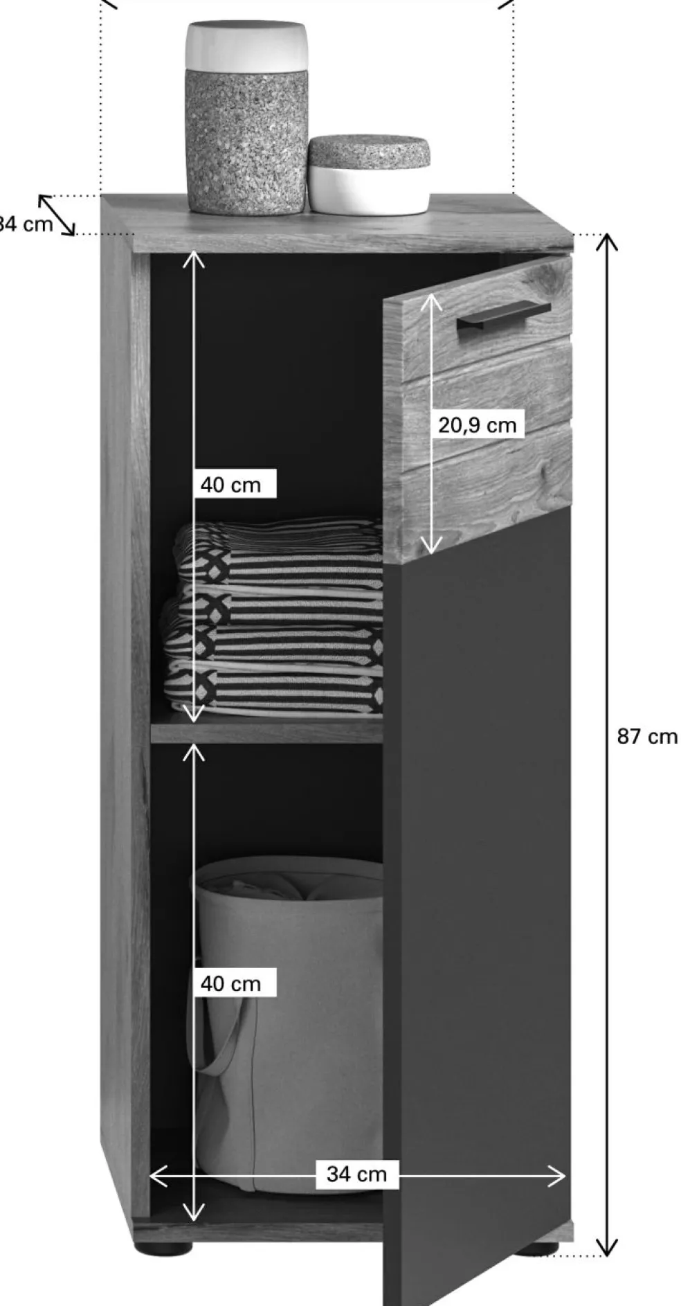 Salle de bains combinée 4 éléments AGARO