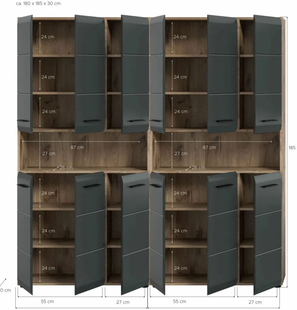 Salle de bains combinée 2 éléments BONGA