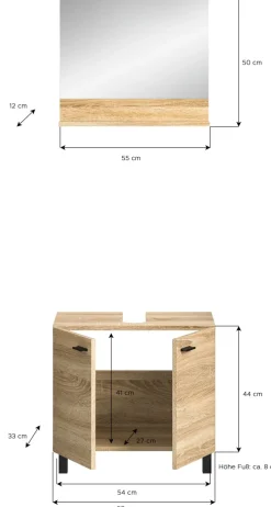 Salle de bains combinée 2 éléments SEBETA