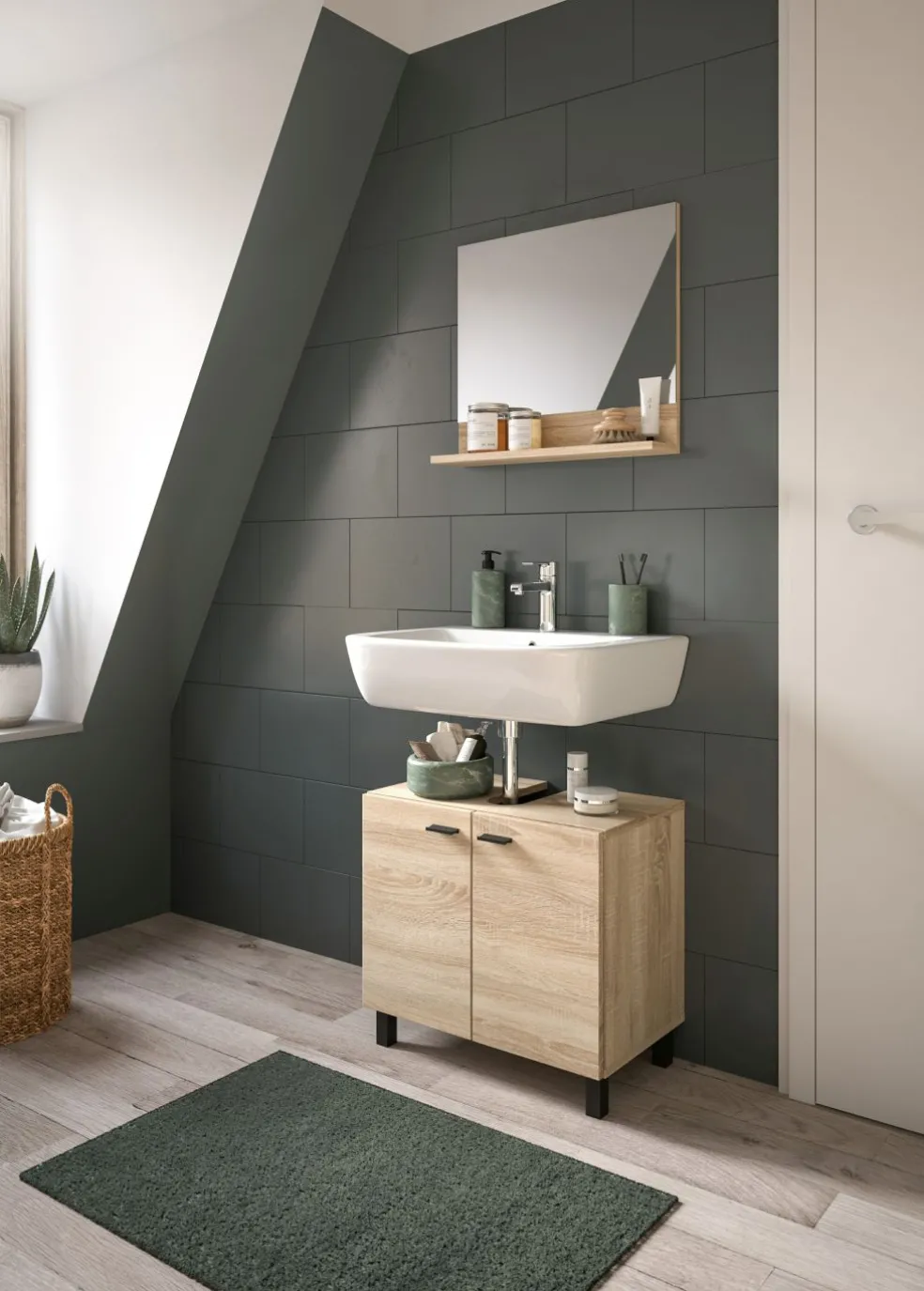 Salle de bains combinée 2 éléments SEBETA