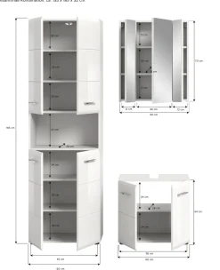Salle de bains combinée 3 éléments BONGA