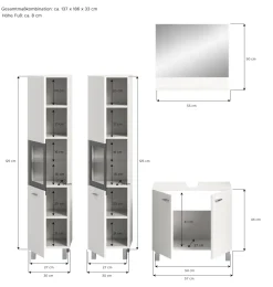 Salle de bains combinée 4 éléments SEBETA