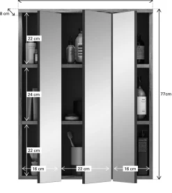 Salle de bains combinée 6 éléments AGARO