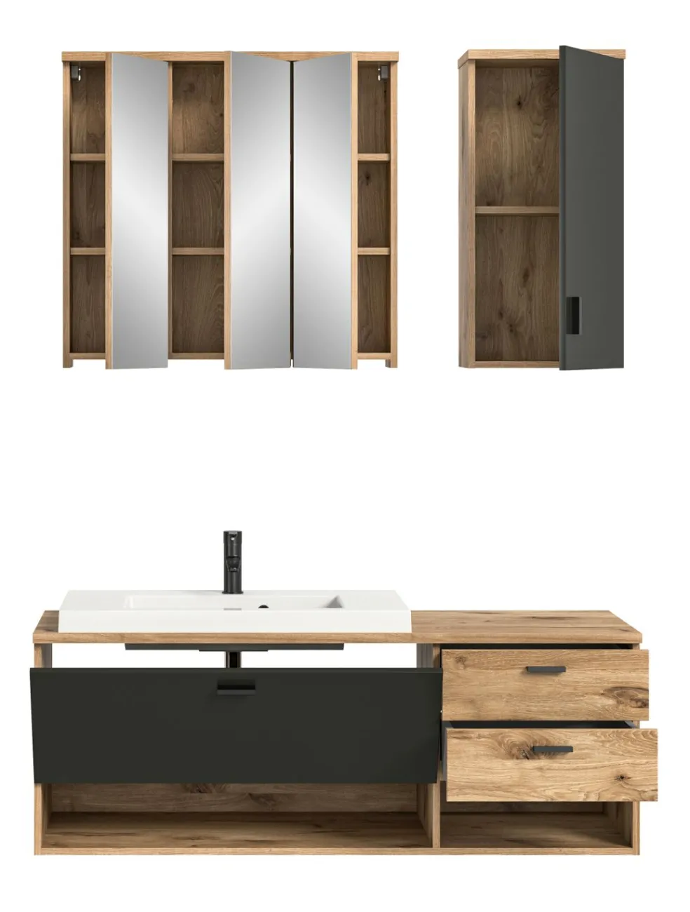 Salle de bains combinée 3 éléments METU