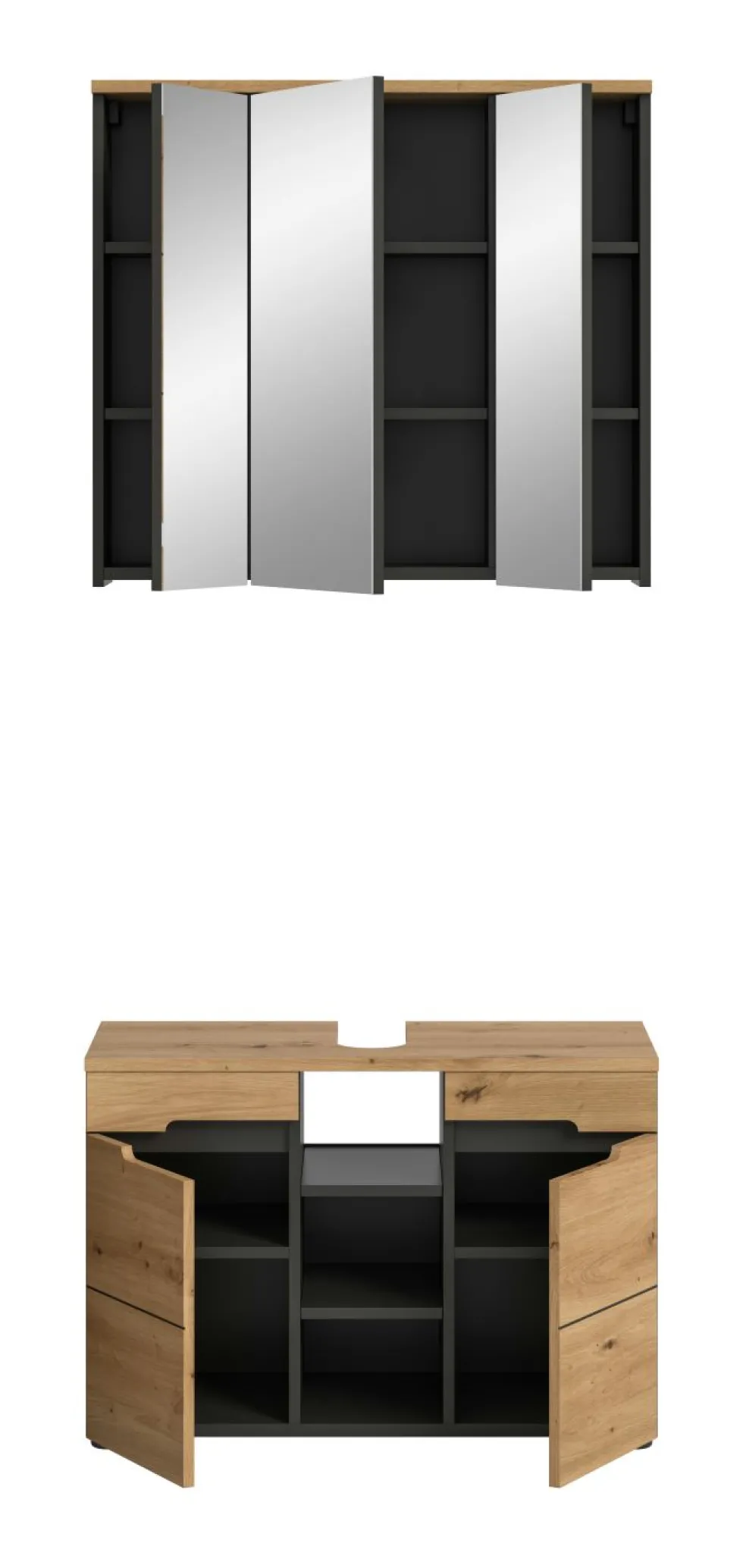 Salle de bains combinée 2 éléments GOBA