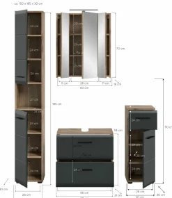 Salle de bains combinée 5 éléments BONGA