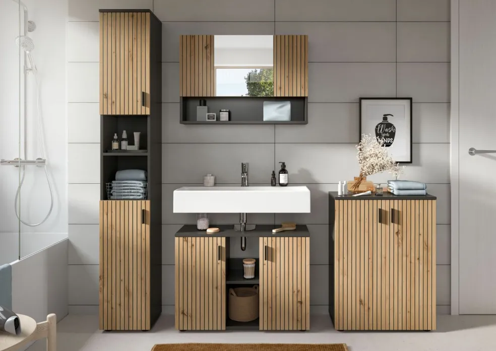 Salle de bains combinée 4 éléments MONE