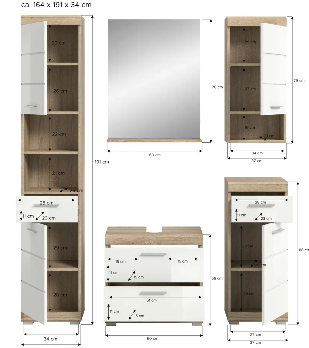 Salle de bains combinée GIMBI