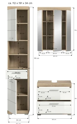 Salle de bains combinée GIMBI