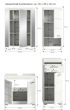 Salle de bains combinée SEWULA
