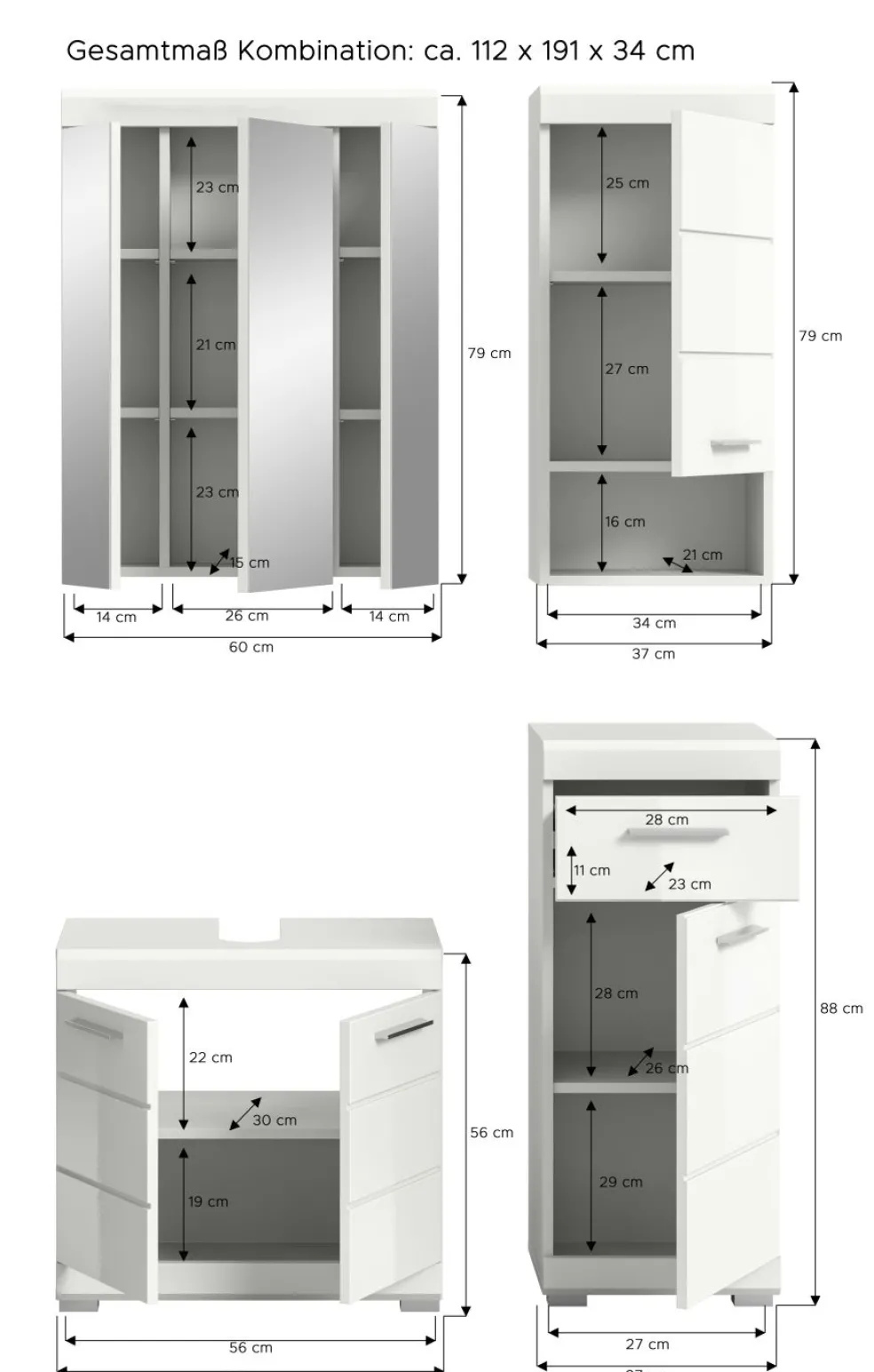 Salle de bains combinée SEWULA
