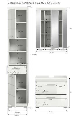 Salle de bains combinée SEWULA