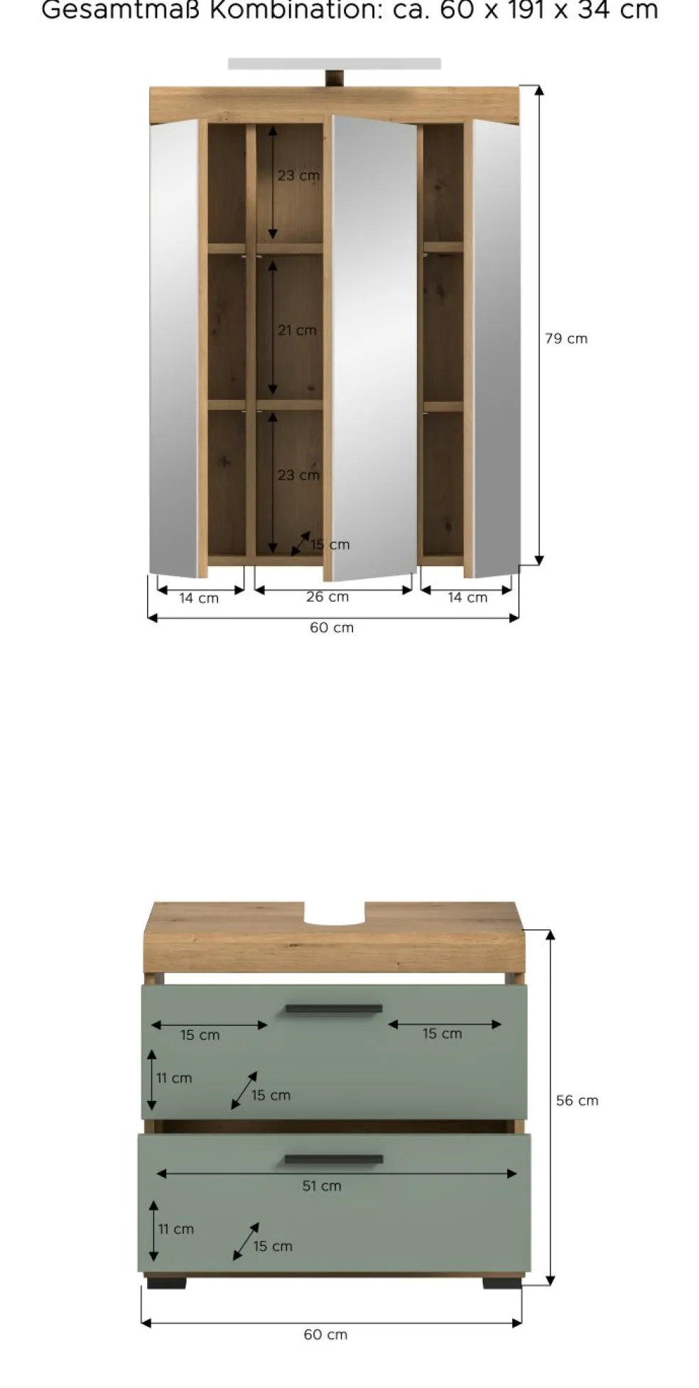 Salle de bains combinée SEWULA