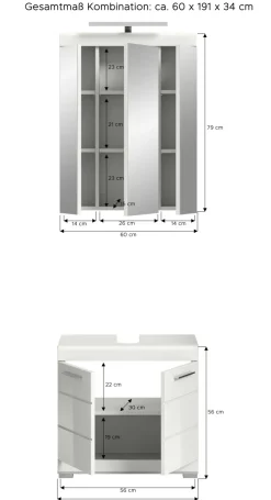 Salle de bains combinée SEWULA