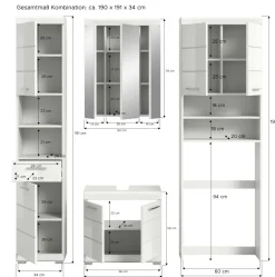 Salle de bains combinée SEWULA
