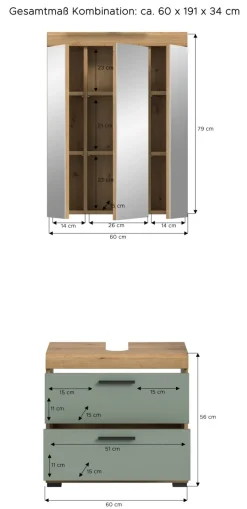 Salle de bains combinée SEWULA