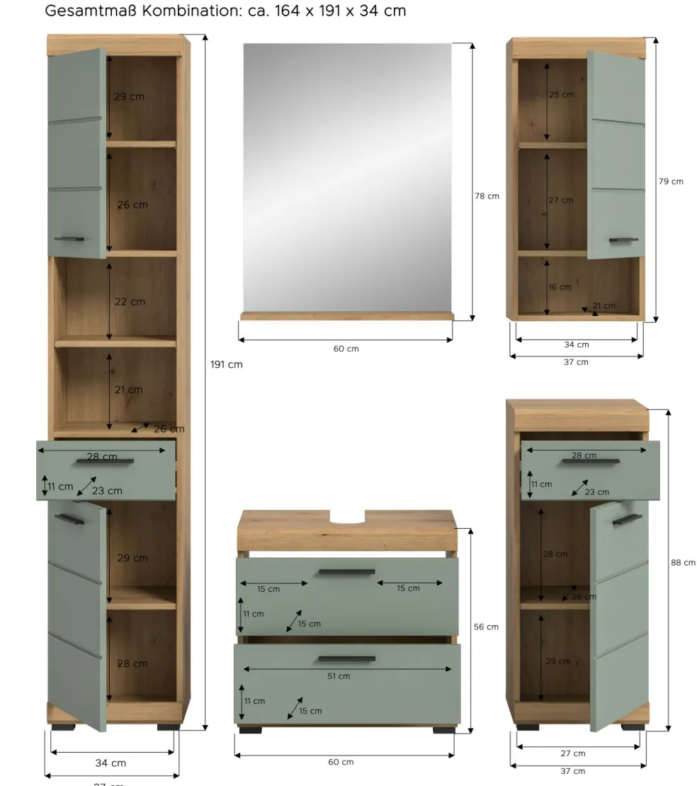 Salle de bains combinée SEWULA