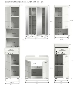 Salle de bains combinée SEWULA