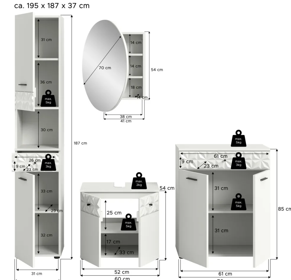 Salle de bains combinée ZIWAY