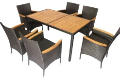 Salon de jardin 7 éléments FDR-93704-47