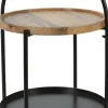 Table d'appoint avec plateau en bois EH
