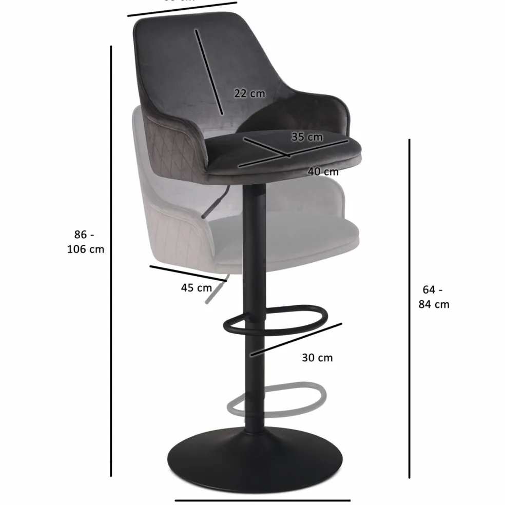 Tabouret de bar WOHNLING