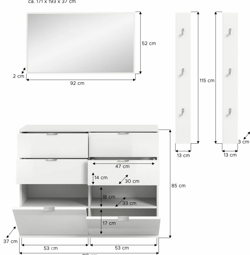 Vestiaire combiné 4 éléments BODITE