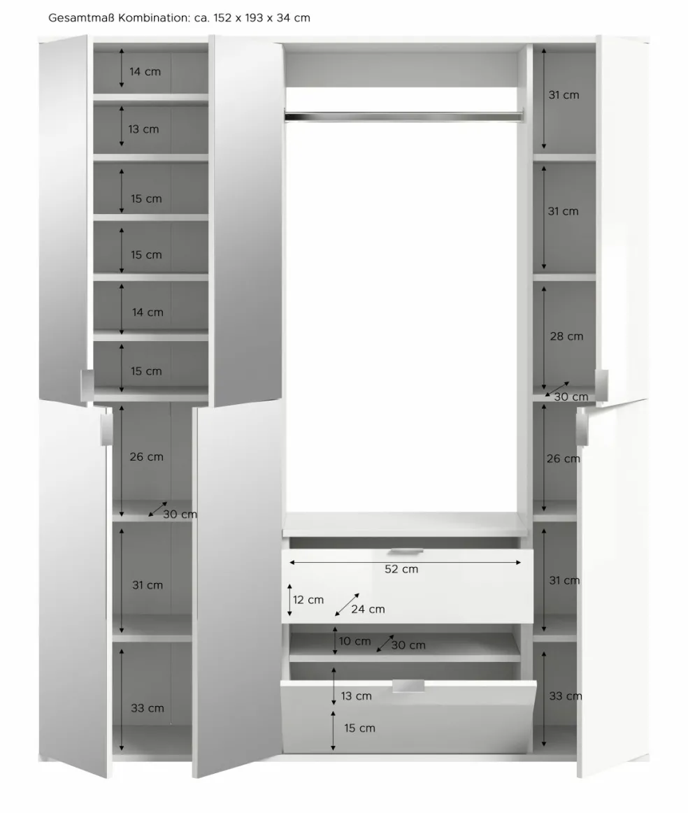 Vestiaire combiné 5 éléments BODITE