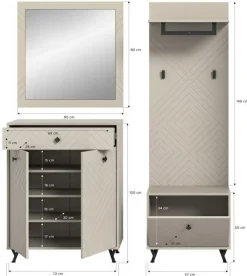 Vestiaire combiné 4 éléments TAPI