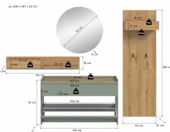 Vestiaire combiné 4 éléments DRIVE
