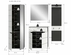 Vestiaire combiné 4 éléments GOBA
